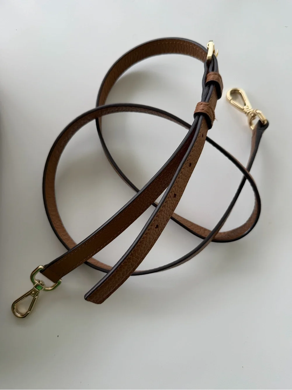 Michael Kors Camel Brown Pebbled Leather Bedford Crossbody Handbag -Tassel/Strap - Picture 15 of 16
